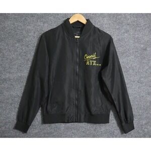 Onnit Jacket Men Small Black Lightweight Bomber Full Zip ATX Tiger Austin Texas